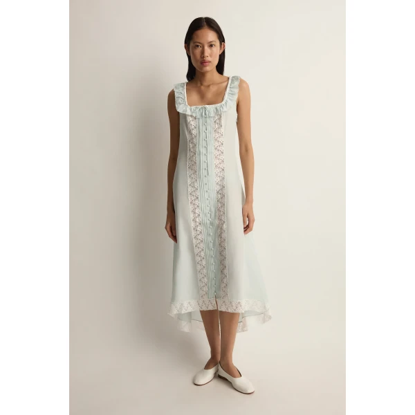 Posse Arabella Dress in Ice | Midi Dresses | Coveti, view 2