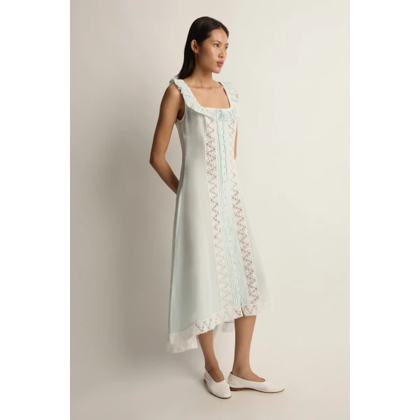 Posse Arabella Dress in Ice | Midi Dresses | Coveti, view 3