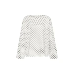 Posse Bea Long Sleeve Top in Cream Black Polka Dot | Long Sleeve | Coveti