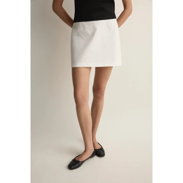 Posse Bea Skirt in Vintage White | Midi Skirts | Coveti, view 5