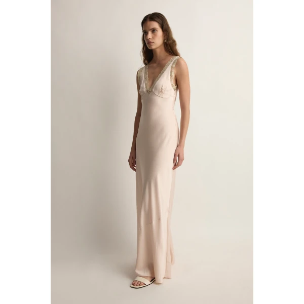 Posse Blake Dress in Cloud Pink | Midi Dresses | Coveti, view 4
