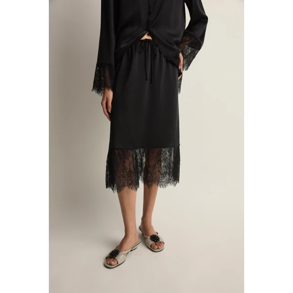 Posse Blake Skirt in Black | Midi Skirts | Coveti, view 4