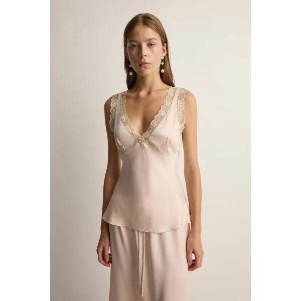Posse Blake Top in Cloud Pink | Tops | Coveti, view 2