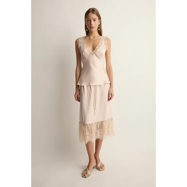 Posse Blake Top in Cloud Pink | Tops | Coveti, view 4