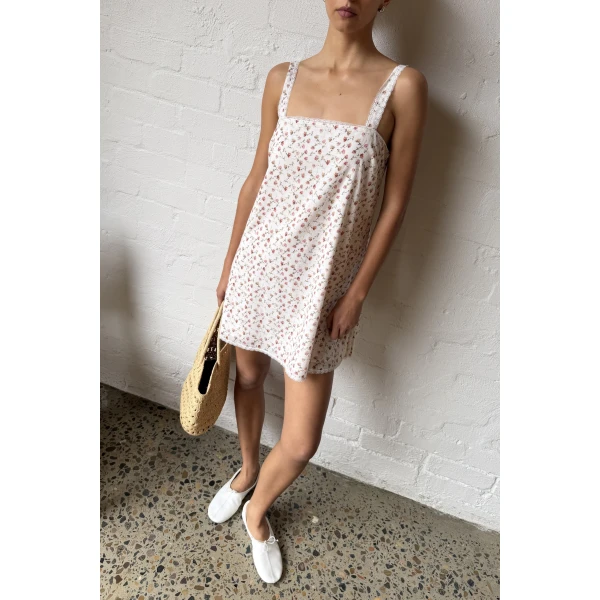Posse Charlotte Mini Dress in Watercolour Floral | Mini Dresses | Coveti, view 3