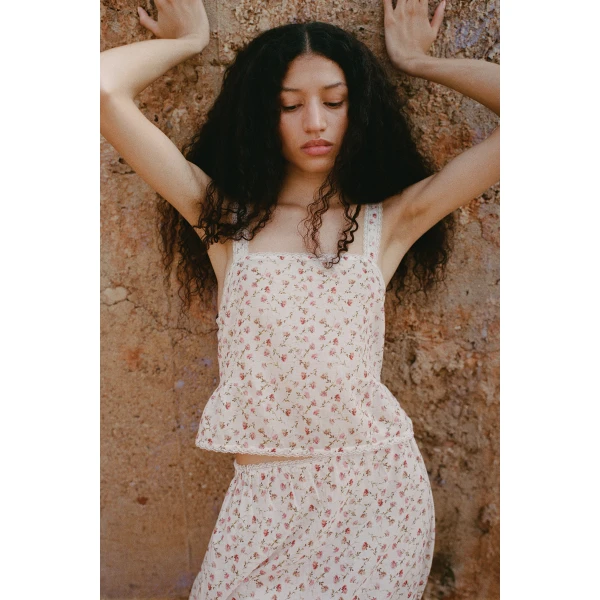 Posse Charlotte Top in Watercolour Floral | Tops | Coveti, view 3