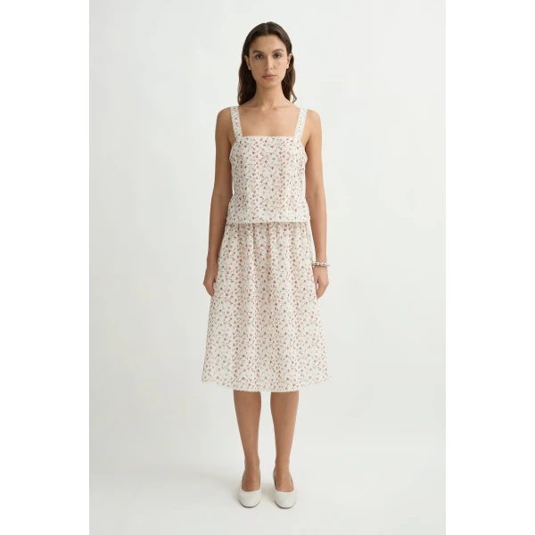 Posse Charlotte Top in Watercolour Floral | Tops | Coveti, view 4