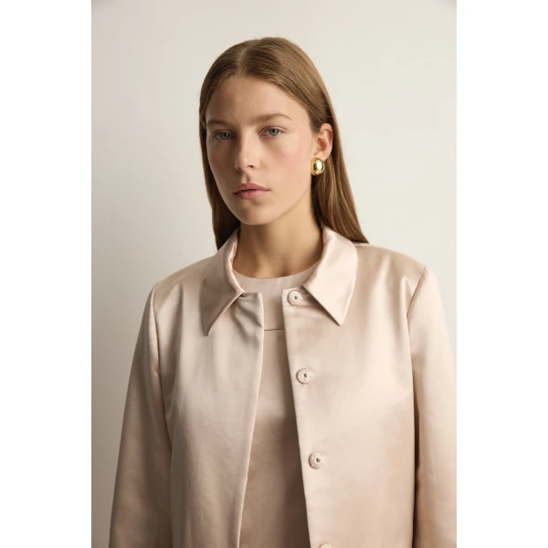 Posse Chester Coat in Powder Pink | Coats | Coveti, view 3