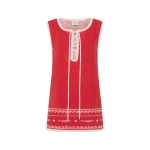 Posse Cody Tunic in Red Ivory Fish | Tops | Coveti