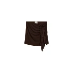 Posse Cynthia Skirt in Chocolate | Midi Skirts | Coveti