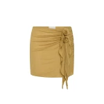 Posse Cynthia Skirt in Rattan | Midi Skirts | Coveti