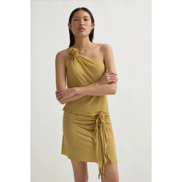 Posse Cynthia Top in Rattan | Tops | Coveti, view 2