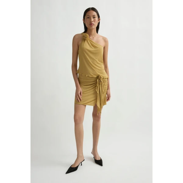 Posse Cynthia Top in Rattan | Tops | Coveti, view 3