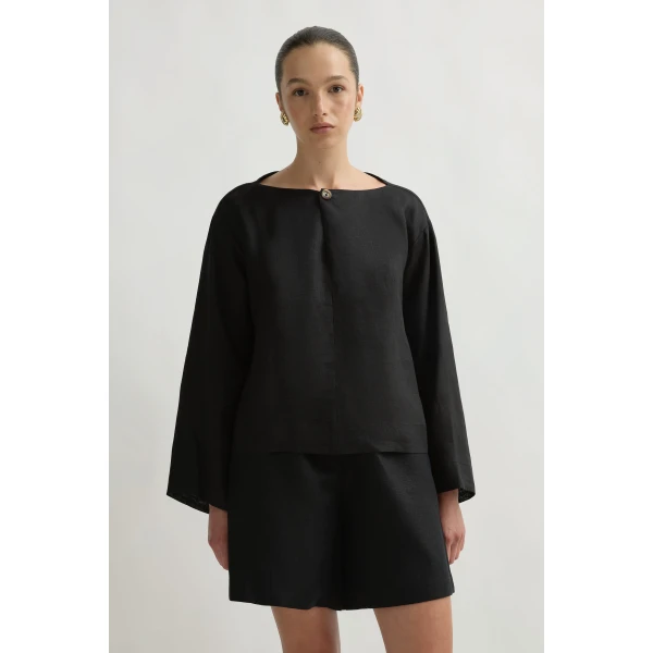 Posse Dakota Blouse in Black | Blouse | Coveti, view 2