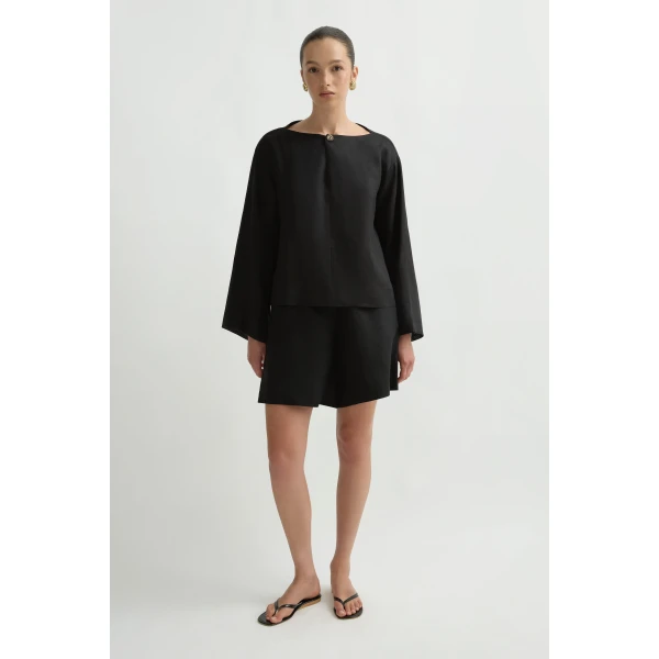 Posse Dakota Blouse in Black | Blouse | Coveti, view 4