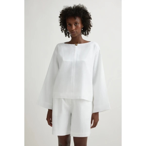 Posse Dakota Blouse in Ivory | Blouse | Coveti, view 2