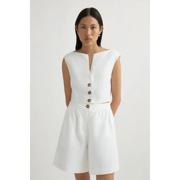 Posse Dakota Top in Ivory | Tops | Coveti, view 2