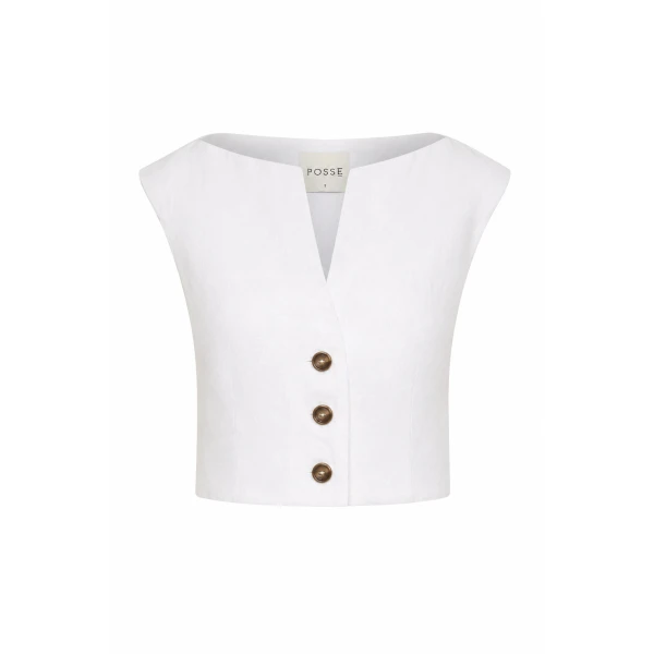 Dakota Top in Ivory