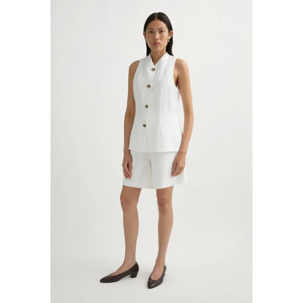Posse Dakota Vest in Ivory | Vests | Coveti, view 4