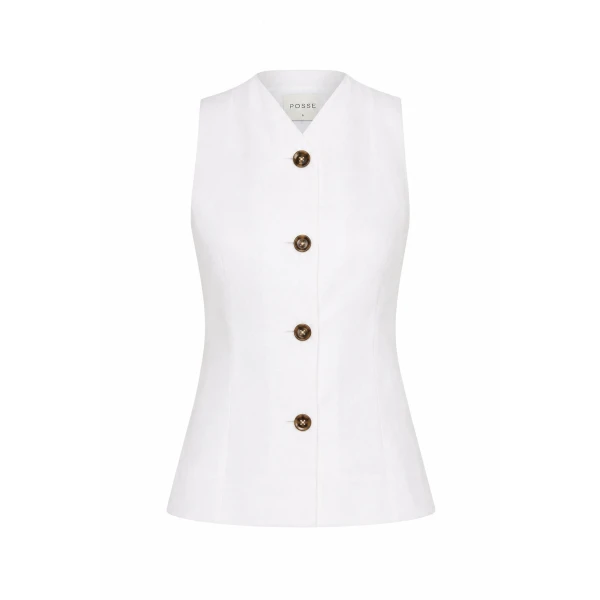 Dakota Vest in Ivory