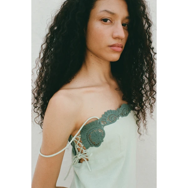 Posse Darya Dress in Green | Midi Dresses | Coveti, view 3