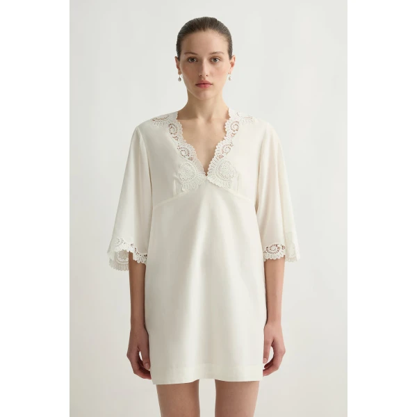 Posse Darya Kaftan in Cream | kaftan | Coveti, view 2