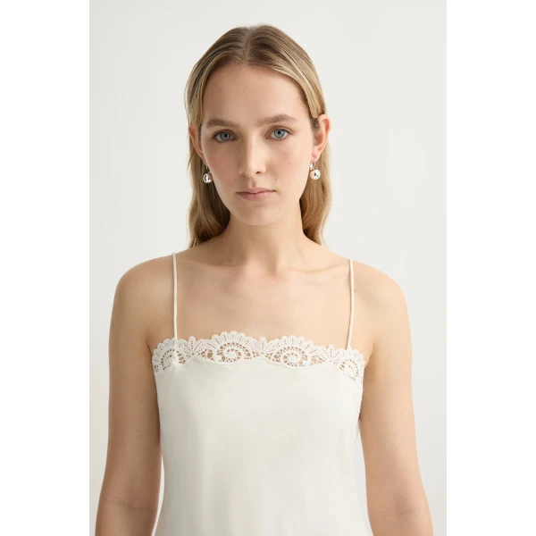 Posse Darya Mini Dress in Cream | Mini Dresses | Coveti, view 6