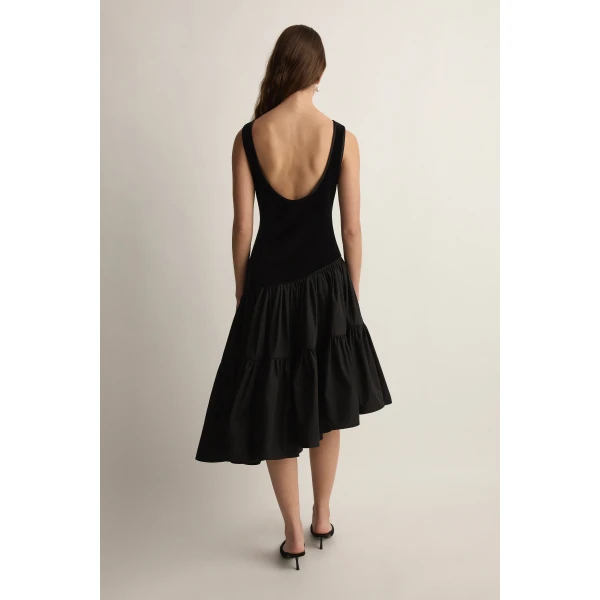 Posse Dean Dress in Black | Midi Dresses | Coveti, view 3