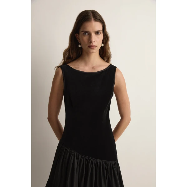 Posse Dean Dress in Black | Midi Dresses | Coveti, view 6