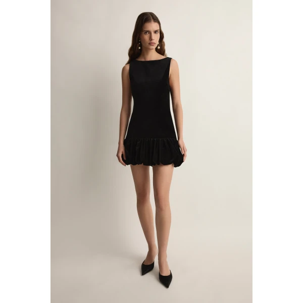 Posse Dean Mini Dress in Black | Mini Dresses | Coveti, view 2