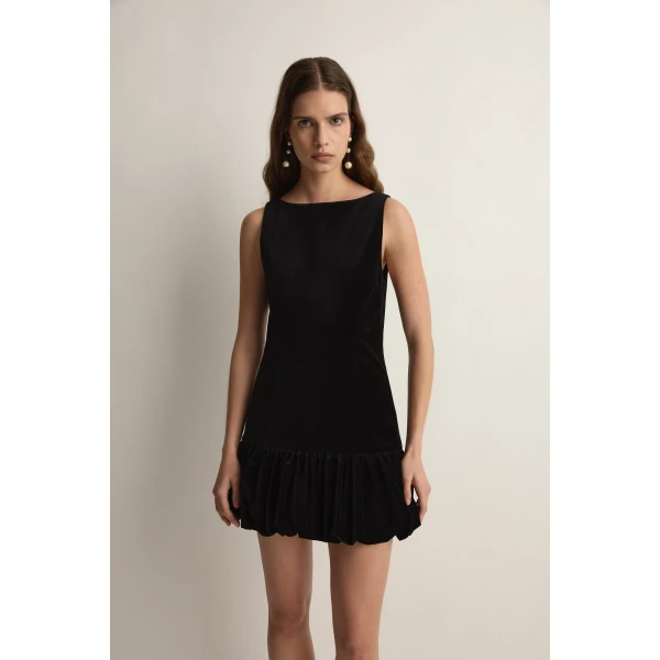 Posse Dean Mini Dress in Black | Mini Dresses | Coveti, view 3