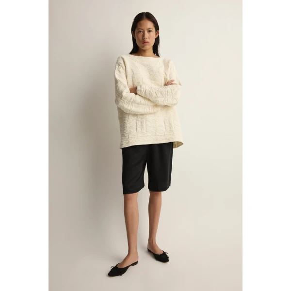 Posse Ellis Sweater in Cream | Sweaters | Coveti, view 2