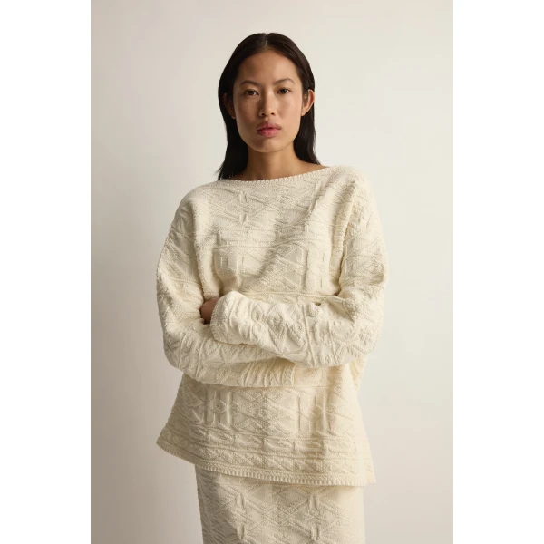 Posse Ellis Sweater in Cream | Sweaters | Coveti, view 5