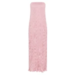 Posse Esme Strapless Dress in Rose | Midi Dresses | Coveti