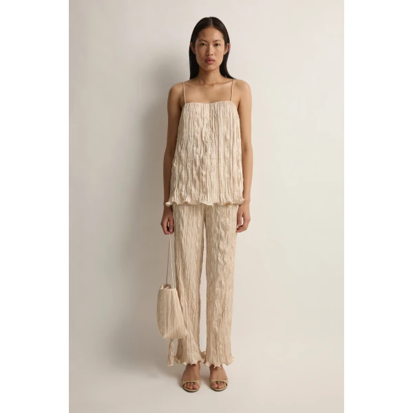 Posse Esme Trouser in Cream | Pants | Coveti, view 3