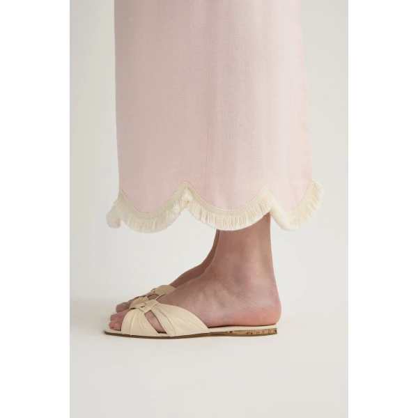 Posse Essie Column Skirt in Soft Pink | Maxi Skirts | Coveti, view 3