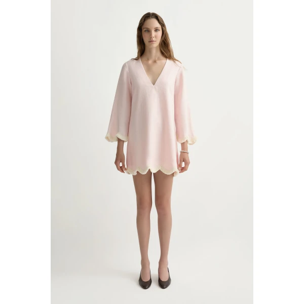 Posse Essie Kaftan in Soft Pink | kaftan | Coveti, view 2