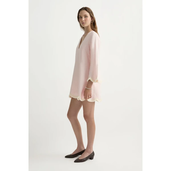 Posse Essie Kaftan in Soft Pink | kaftan | Coveti, view 4