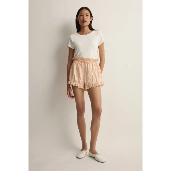 Posse Ezra Short in Peach Sorbet | Shorts | Coveti, view 2