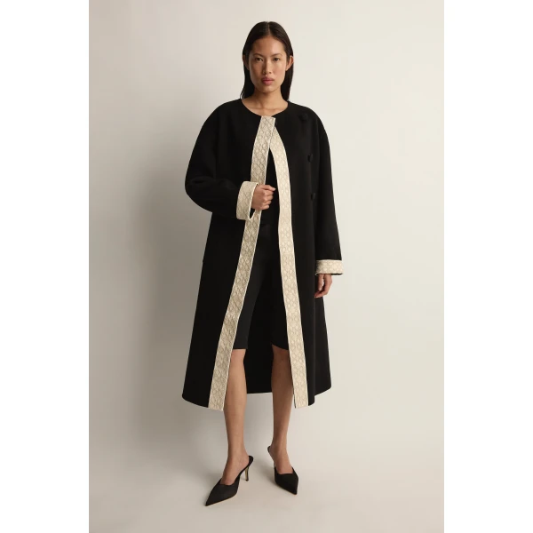 Posse Florian Coat in Black | Coats | Coveti, view 4