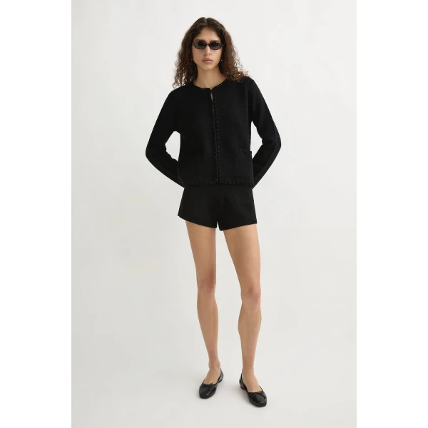 Posse Harlan Short in Black | Shorts | Coveti, view 2