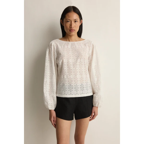 Posse Harriet Blouse in Vintage White | Blouse | Coveti, view 2