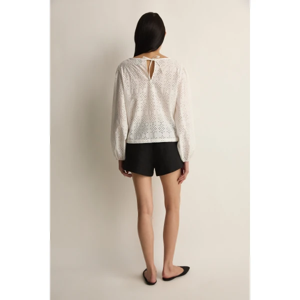 Posse Harriet Blouse in Vintage White | Blouse | Coveti, view 4