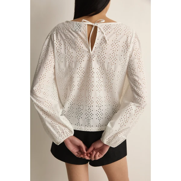 Posse Harriet Blouse in Vintage White | Blouse | Coveti, view 5