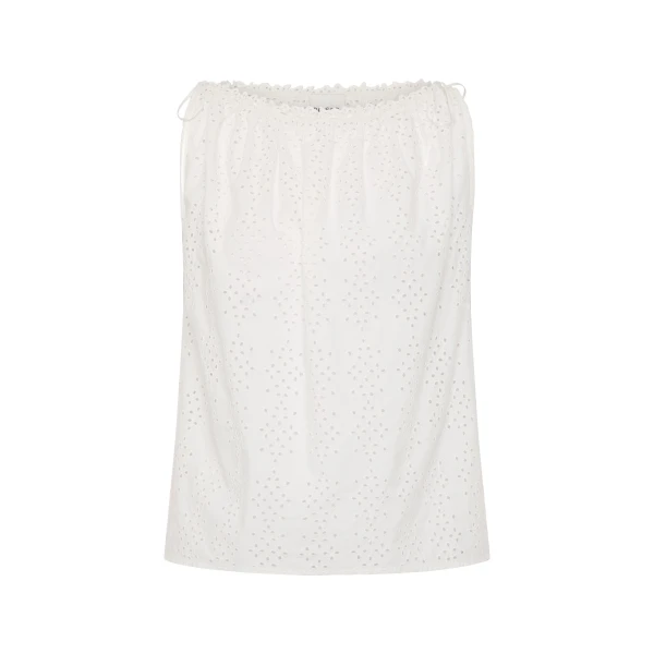 Posse Harriet Boat Neck Top in Vintage White | Tops | Coveti