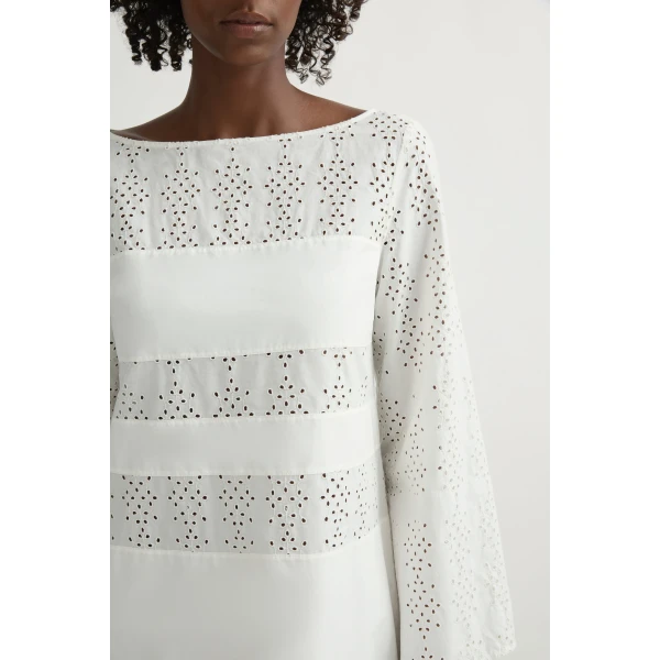 Posse Harriet Dress in Vintage White | Midi Dresses | Coveti, view 3