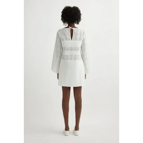 Posse Harriet Dress in Vintage White | Midi Dresses | Coveti, view 5