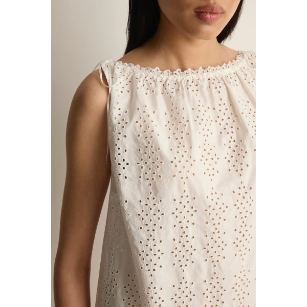 Posse Harriet Mini Dress in Vintage White | Mini Dresses | Coveti, view 5