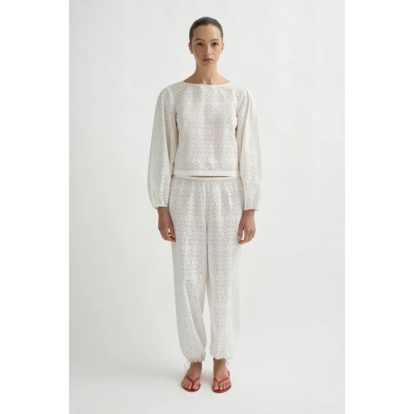 Posse Harriet Pant in Vintage White | Pants | Coveti, view 2