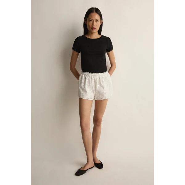 Posse Harriet Short in Vintage White | Shorts | Coveti, view 2